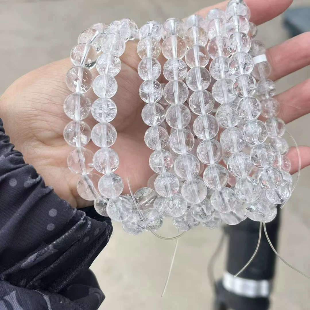 【梵东甄选】Z396-天然白阿赛水晶手串手链-多样性发其一