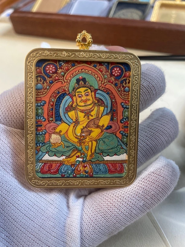 手绘矿物颜料挂坠