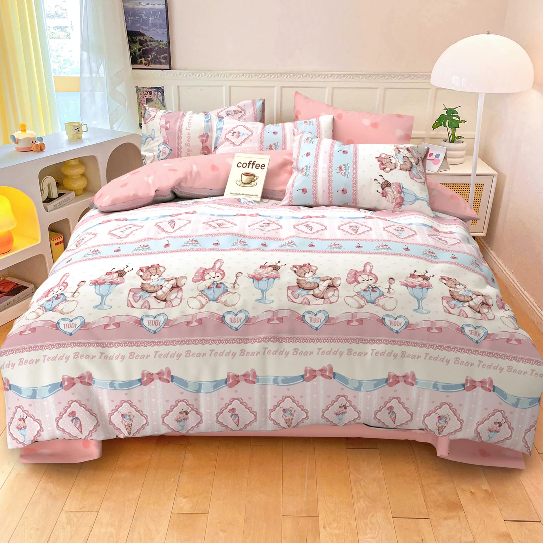 定制-纯棉斜纹面料床上用品（月影萌姬）AB版