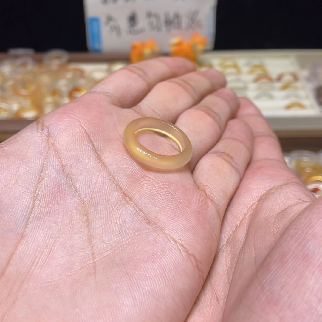 玛瑙/玉髓合金戒指42号港15