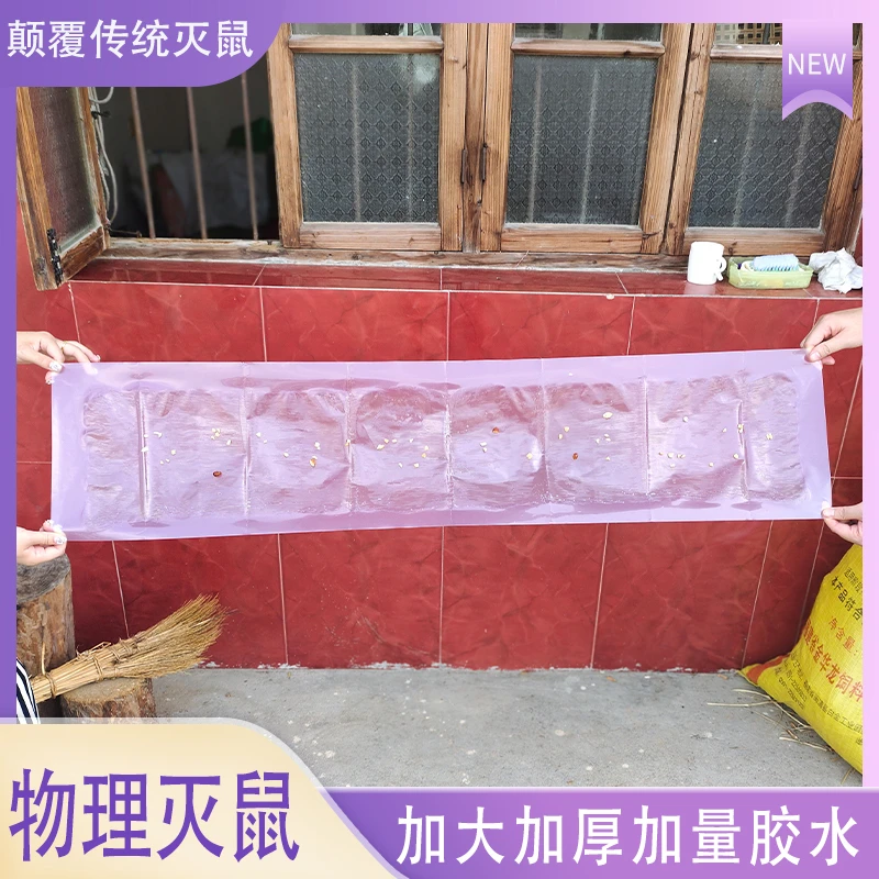隐形老鼠贴魔毯老鼠贴强力粘捕鼠器抓鼠粘板胶粘鼠魔毯家用一窝端
