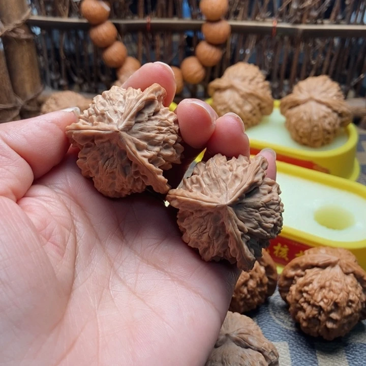 文玩核桃把件秋**-40三棱