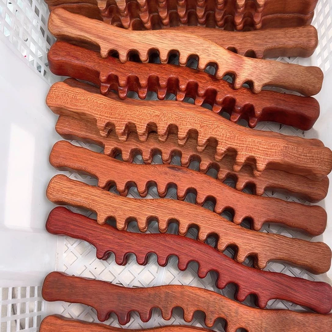 红檀木30厘米放松工具瑕疵