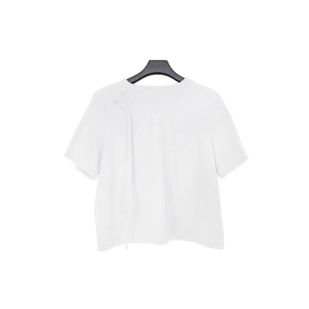 圣迪奥女装时尚百搭夏季宽松圆领休闲气质针织衫S242Z0101