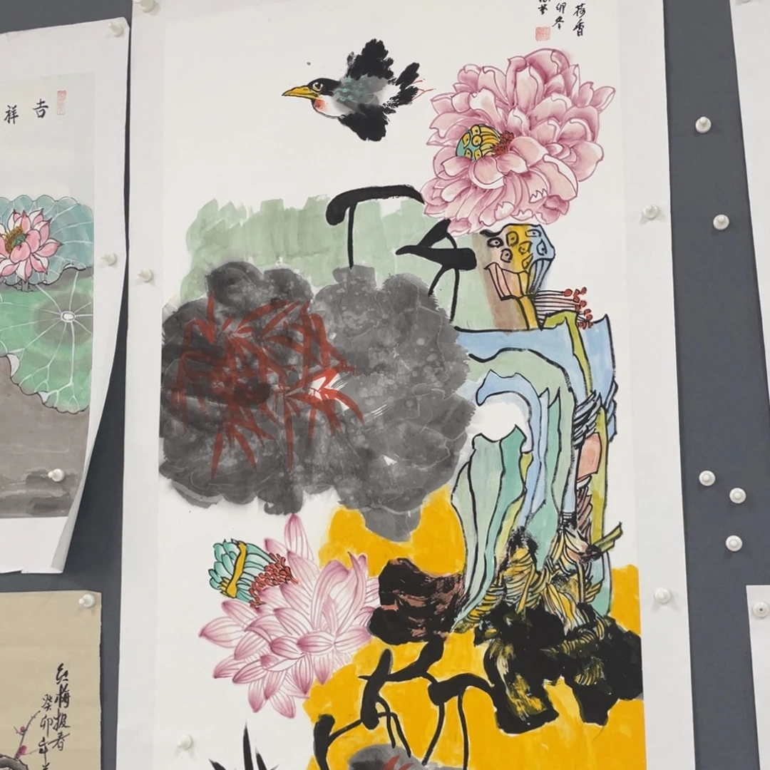 国画薛淑芬老师绘画