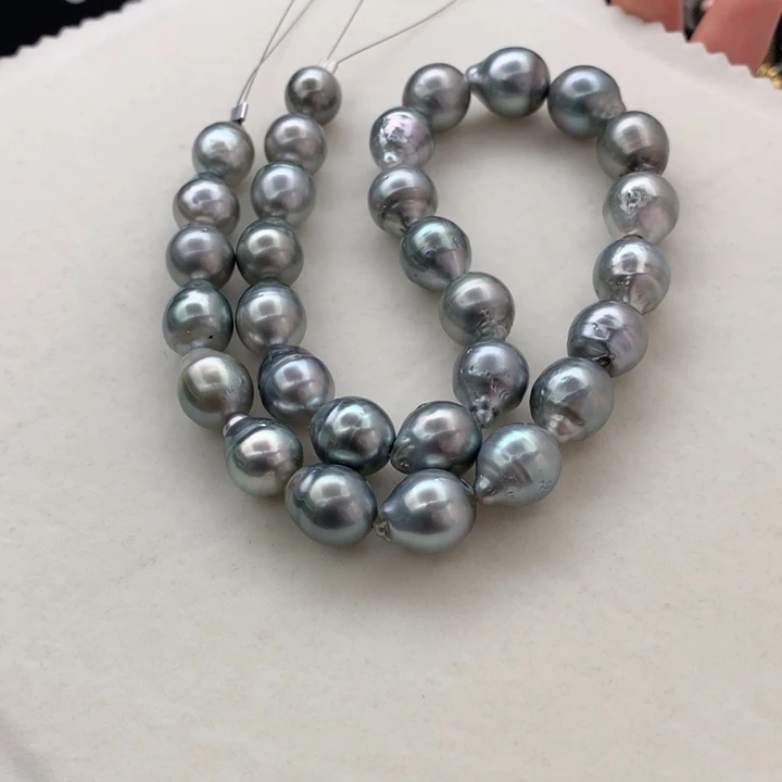 银S925镶嵌项链海水珍珠