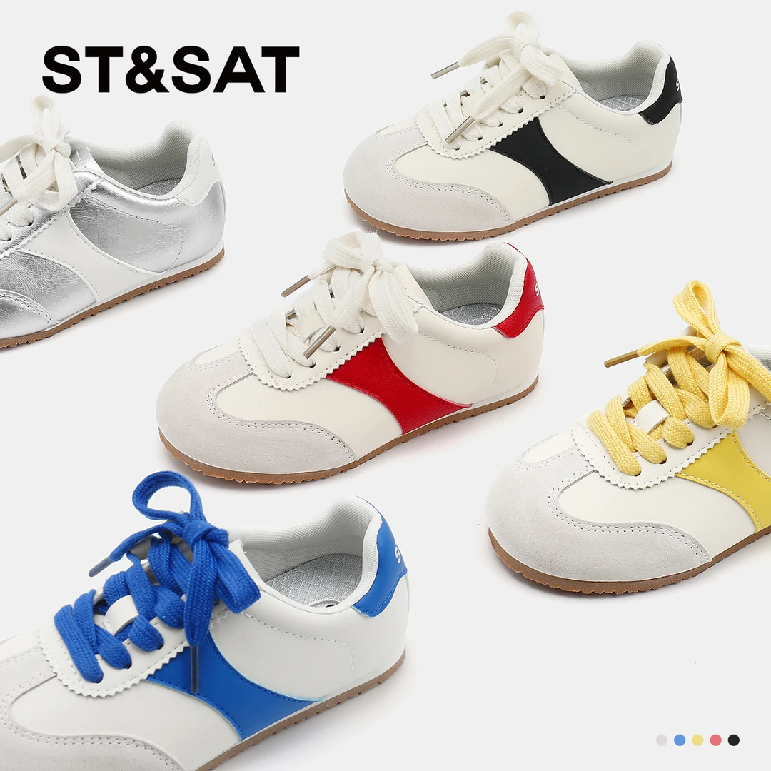 星期六2025春季新款德训鞋透气舒适百搭休闲鞋时尚经典运动鞋