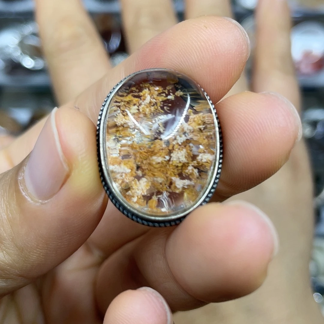 【闪购商品】银S925镶嵌珠宝半成品水晶魔盒