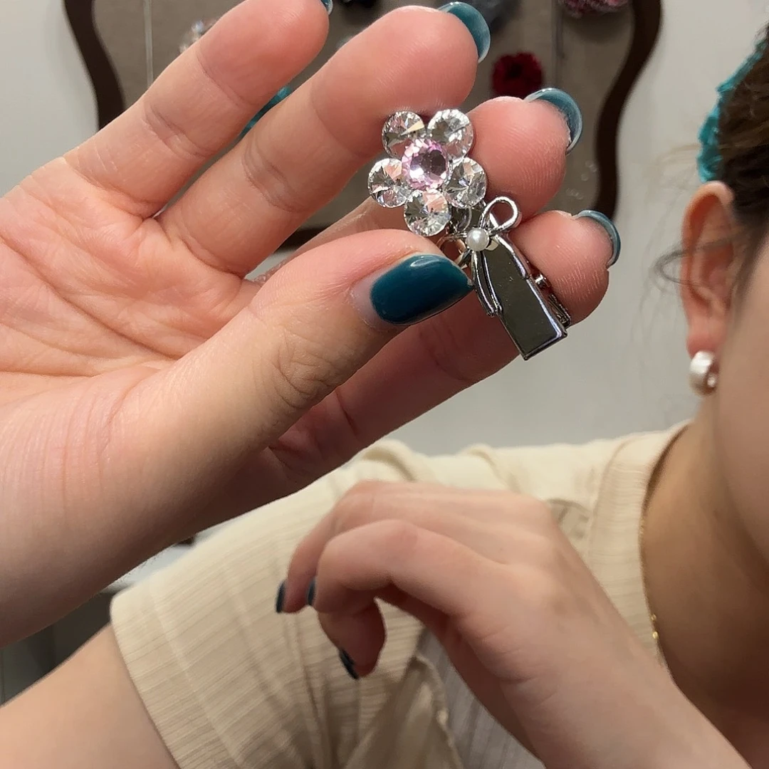 锆锆小花超闪小压夹