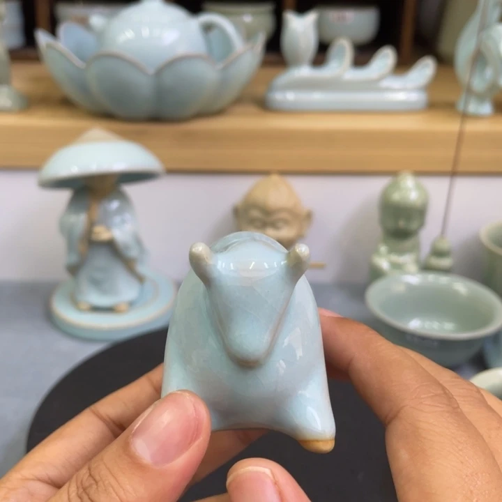 杯子微瑕天青茶宠