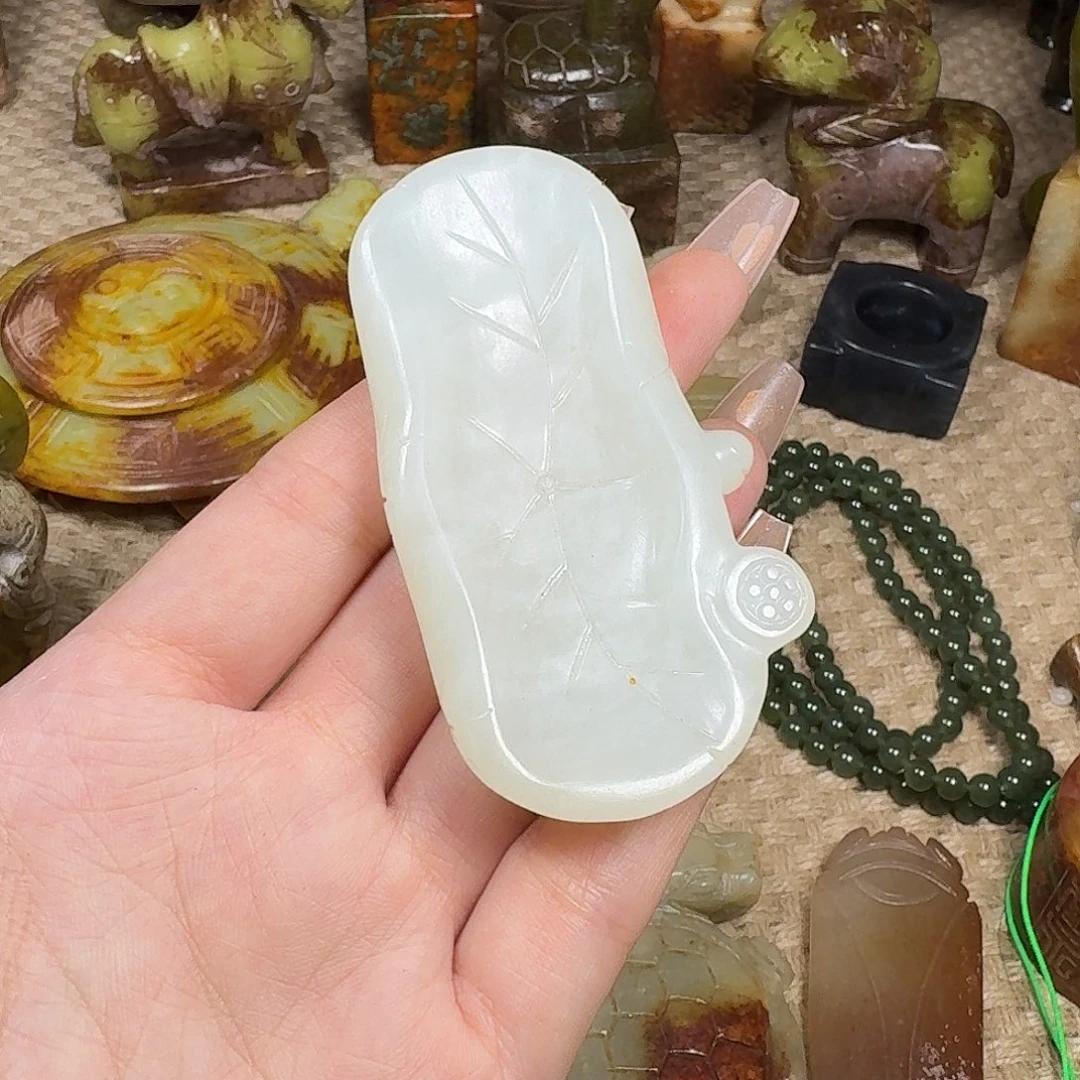 白玉菩提吊坠挂件