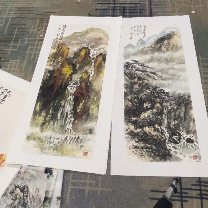 国画铁**士杜宝民老师作品两张6666666