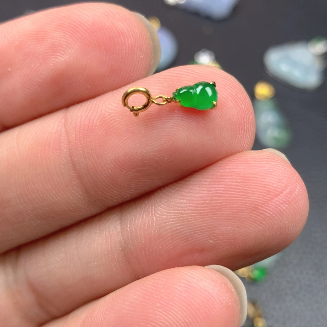 【闪购商品】翡翠18K金镶嵌颈饰翡翠