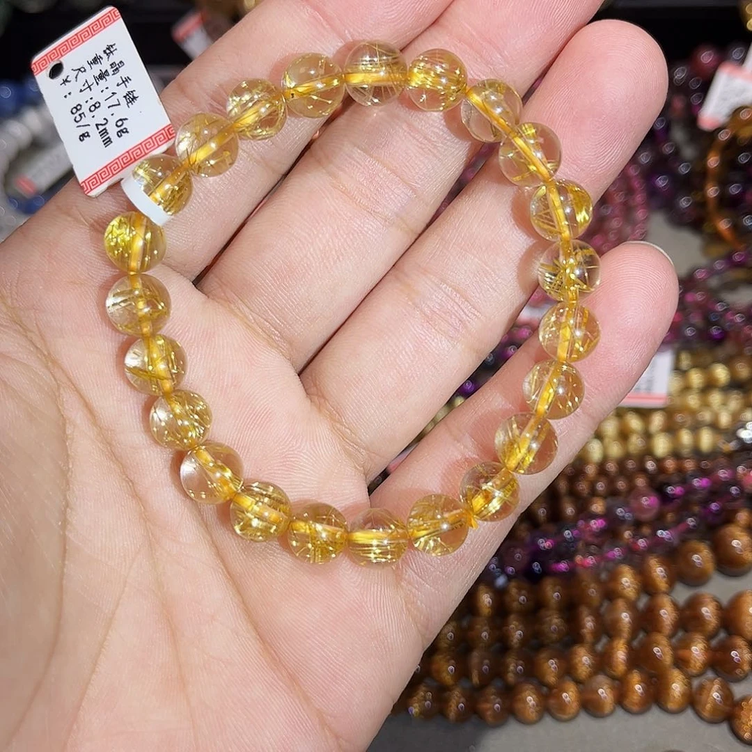 水晶手链未镶嵌H****兔钛晶手串