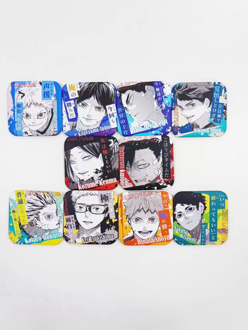 (白猫）排球少年二创方形吧唧