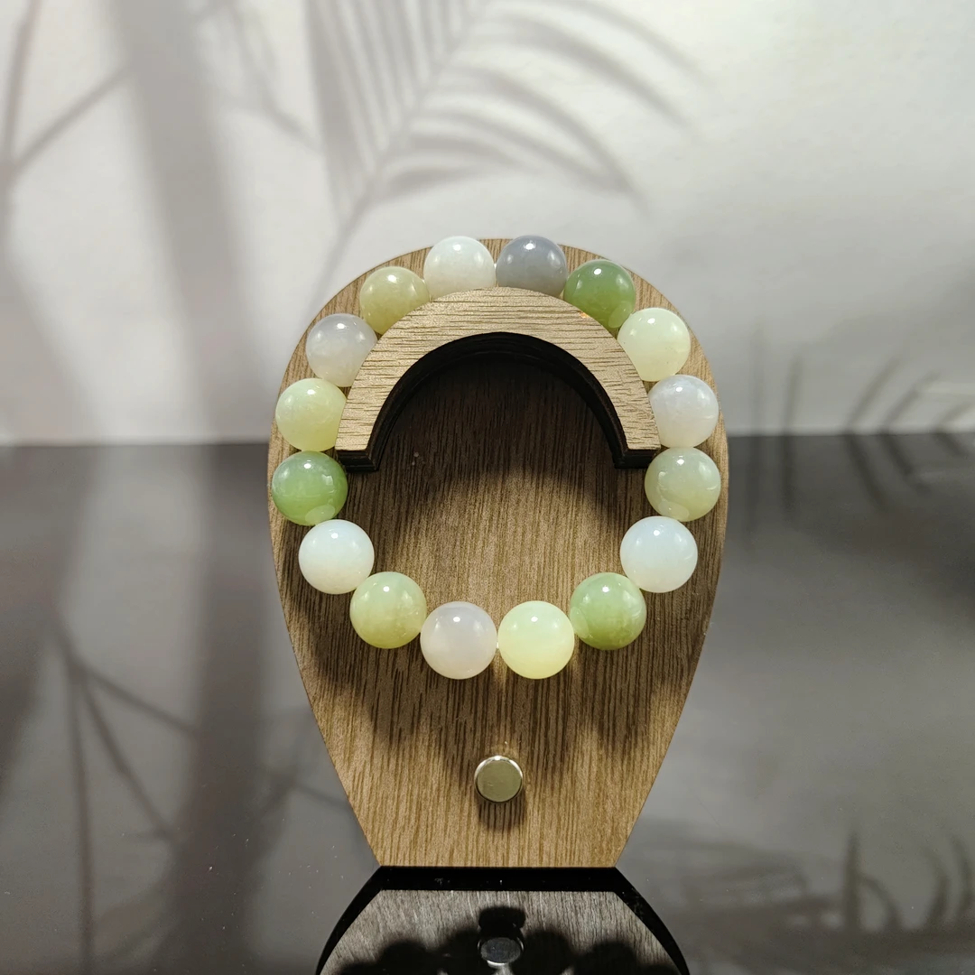 L和田玉多宝圆珠手串（卡12）0485