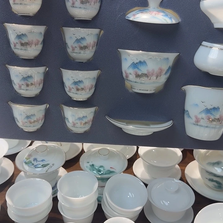 冰种套组粉蓝色调