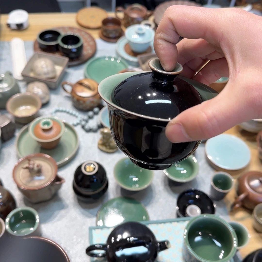 小金茶具青瓷茶器