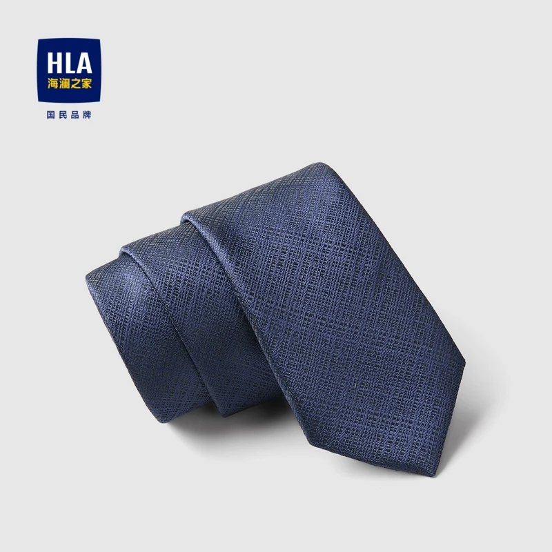 HLA/海澜之家箭头型亮丽光滑质感商务正装通勤领带男