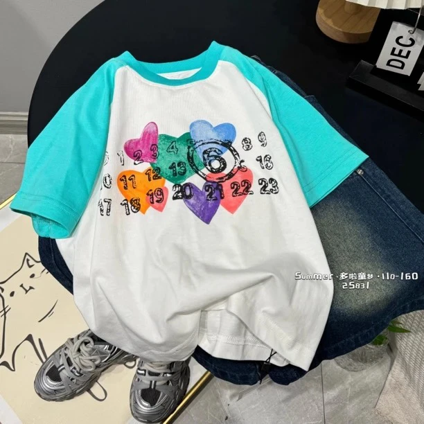 短袖夏季通用百搭男印花T恤时尚休闲宽松欧美风