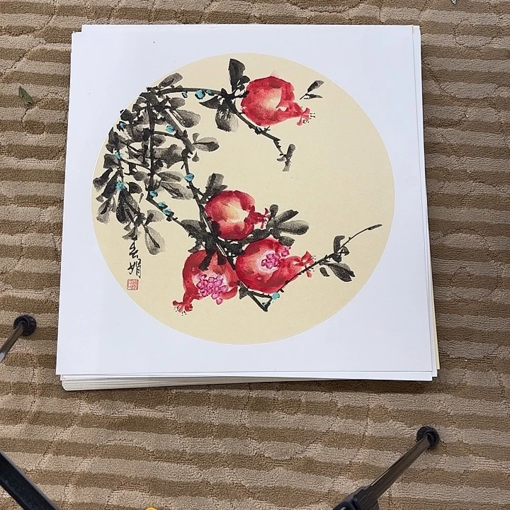 国画双**墨花鸟等多种鸟类的栖息