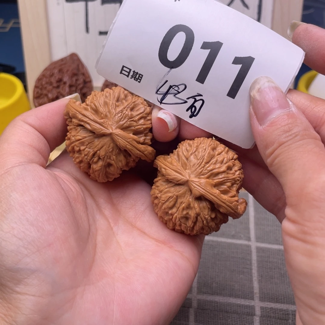 把件文玩核桃11号43闷白