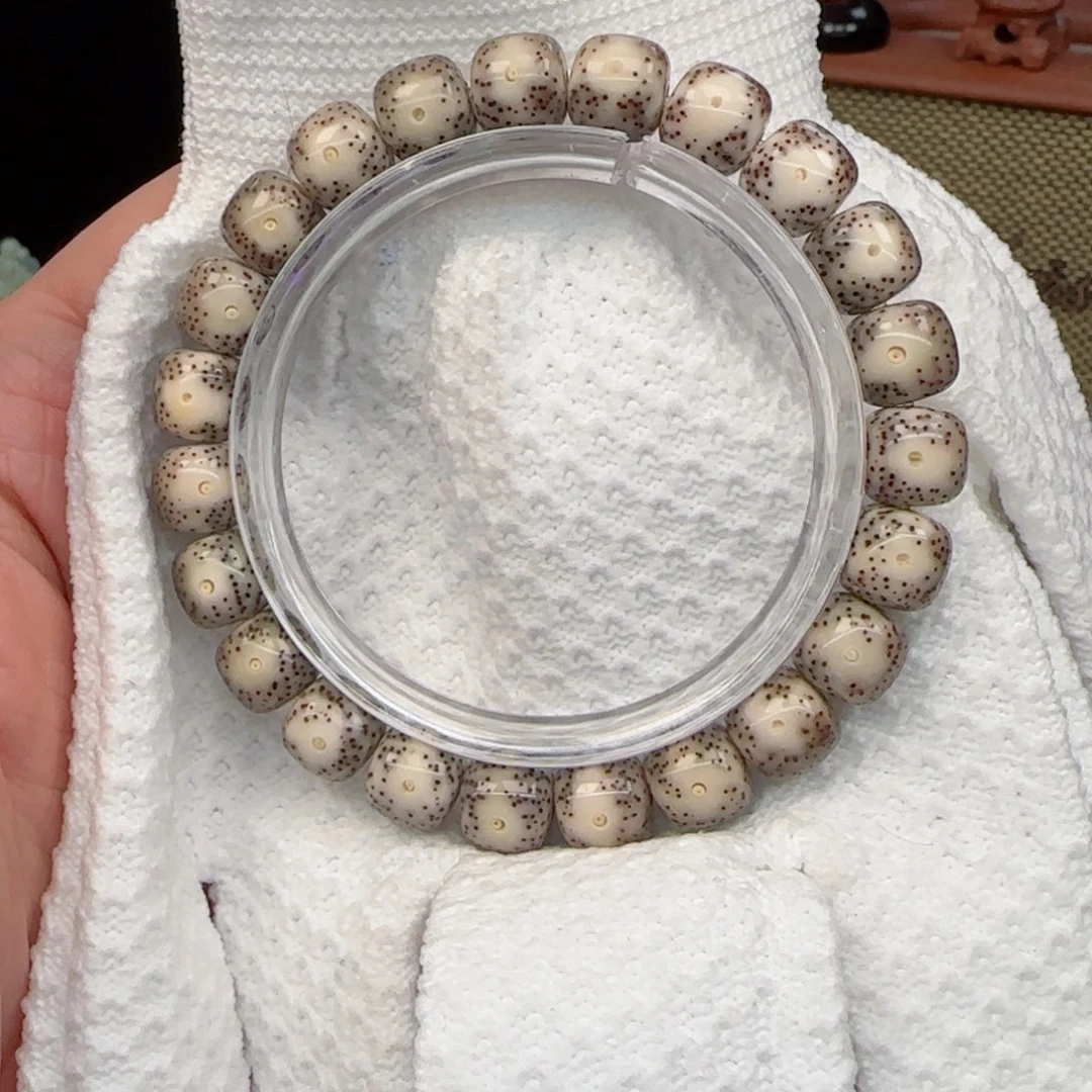 星月菩提手串骨瓷白大眼睛10*9