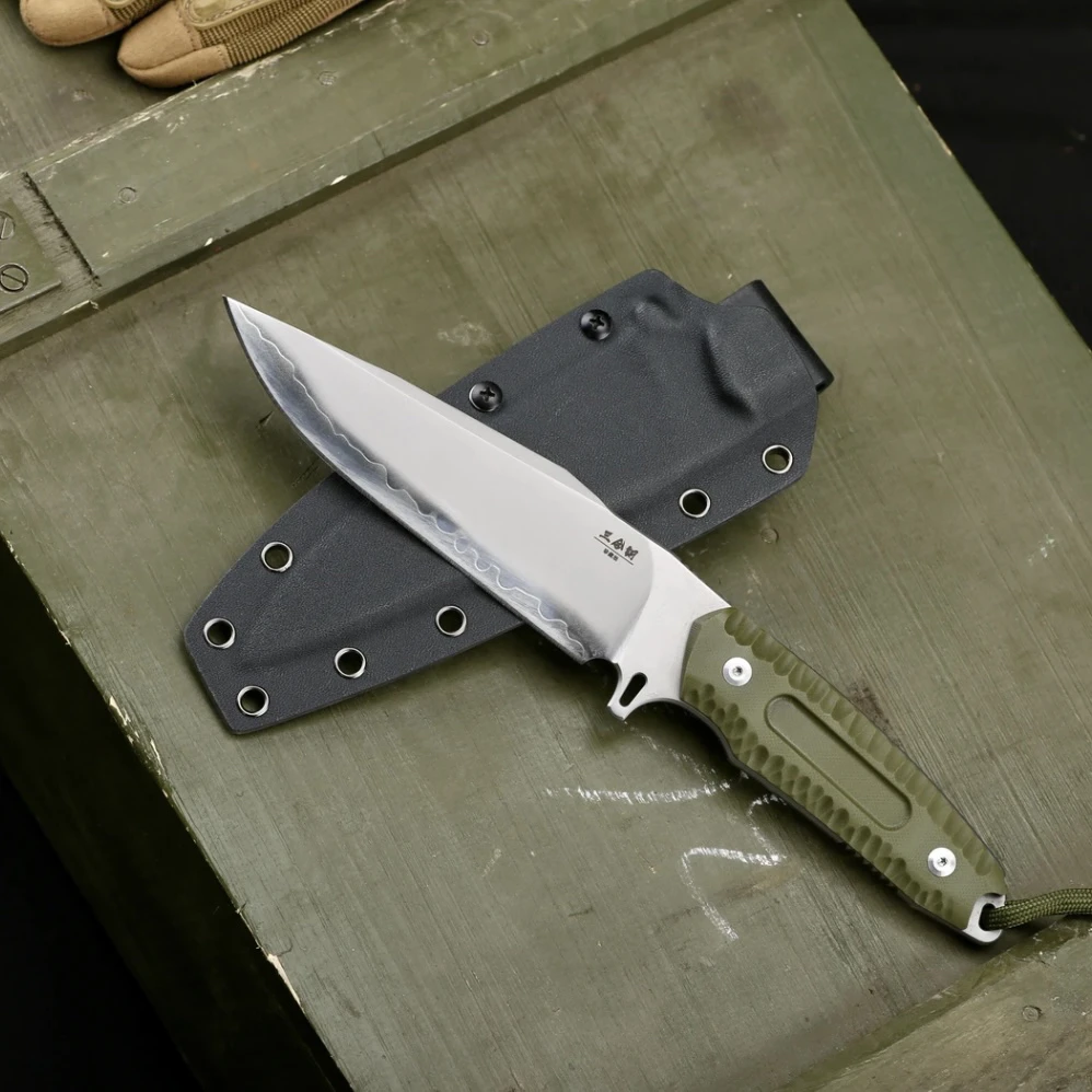 新疆包邮曳影-DM野营多功能水果刀野外便携户外锋利刀露营手工刀