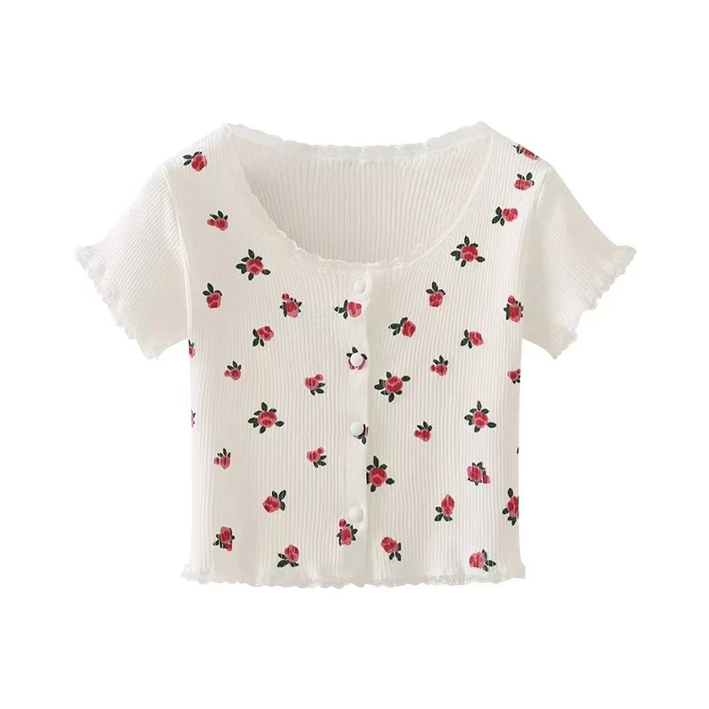 【天邑严选】夏季新款时尚甜美可爱短袖开衫-SBA70119-A10