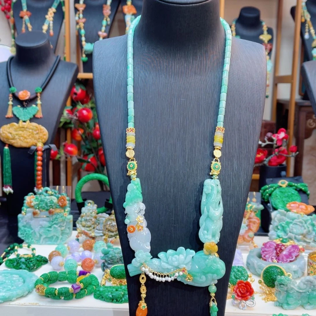 翡翠颈饰合金庆*48小时鉴赏期