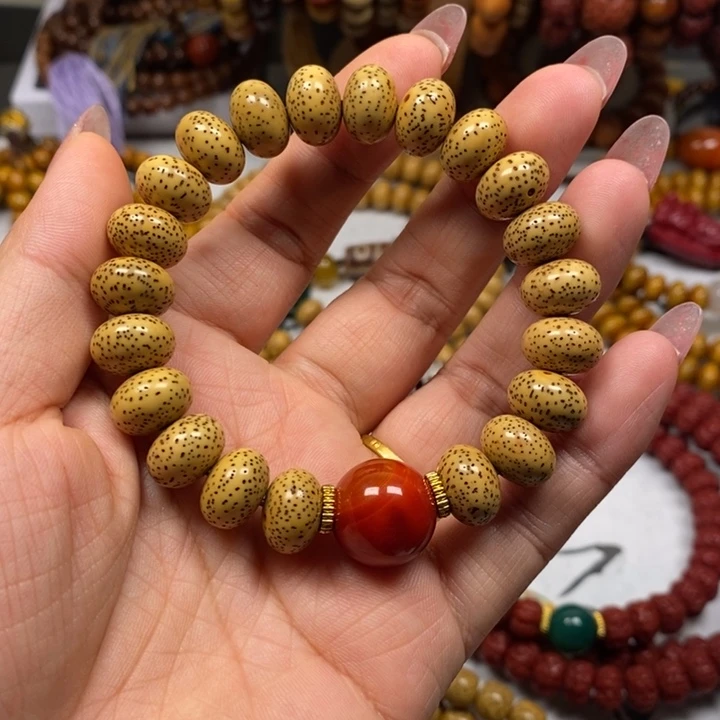 星月菩提吊坠黄金籽12.7