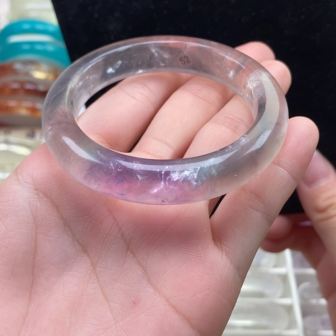 萤石未镶嵌手镯萤石52➕