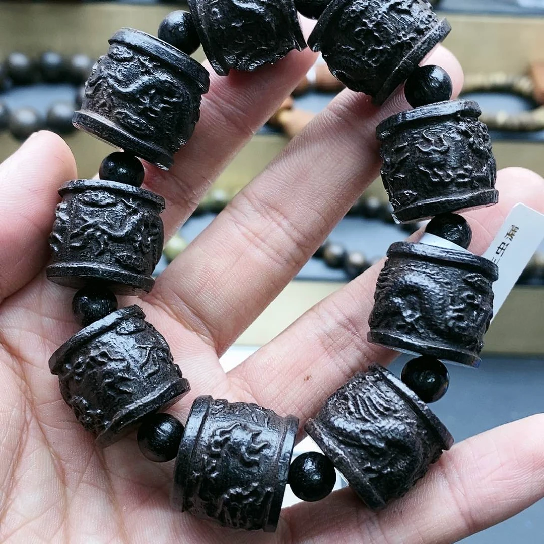 乌木类手串/手链b1虫漏