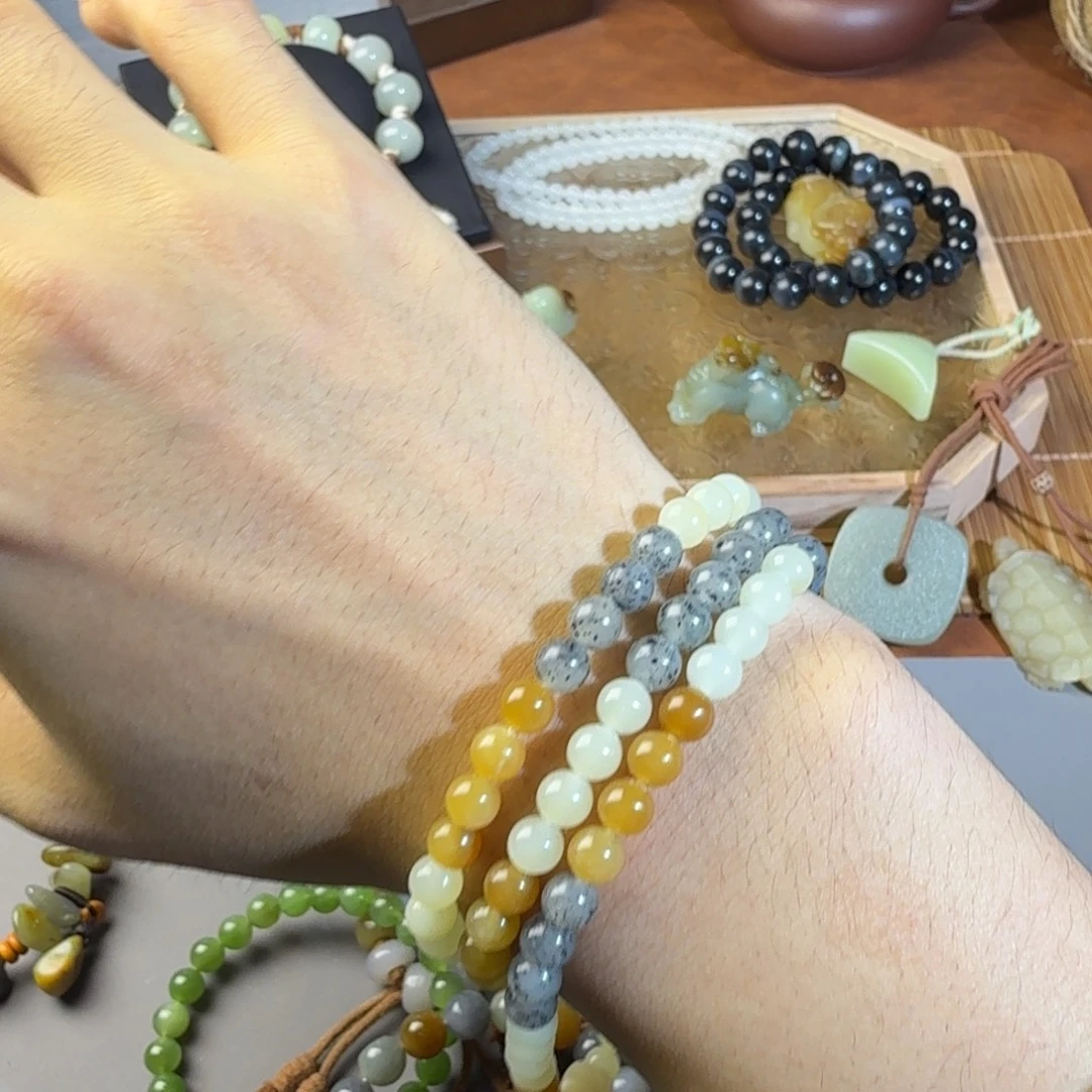 和田玉（糖玉）未镶嵌手链