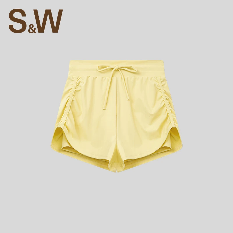 SW速惟 显瘦运动短裤女防走光透气健身弹力短裤6339