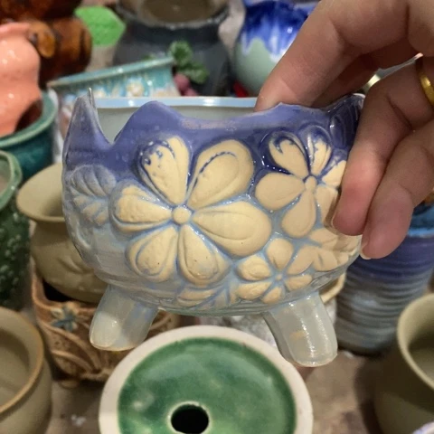 陶瓷J142蓝34634343