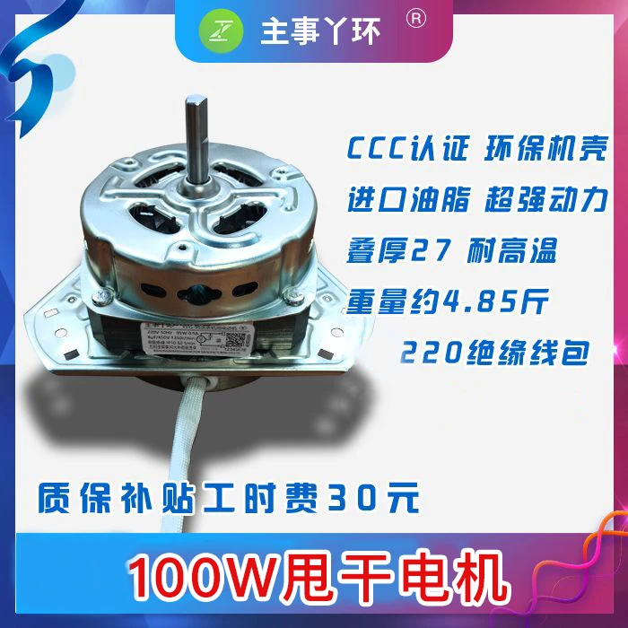 【批发6/8台】主事丫环B级甩干洗涤电机脱水电机100W 200W