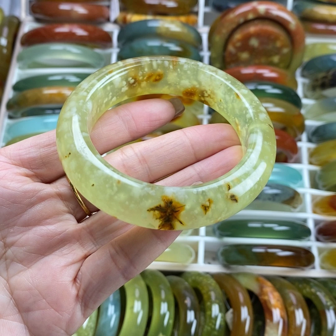 未镶嵌蛇纹石玉手镯57