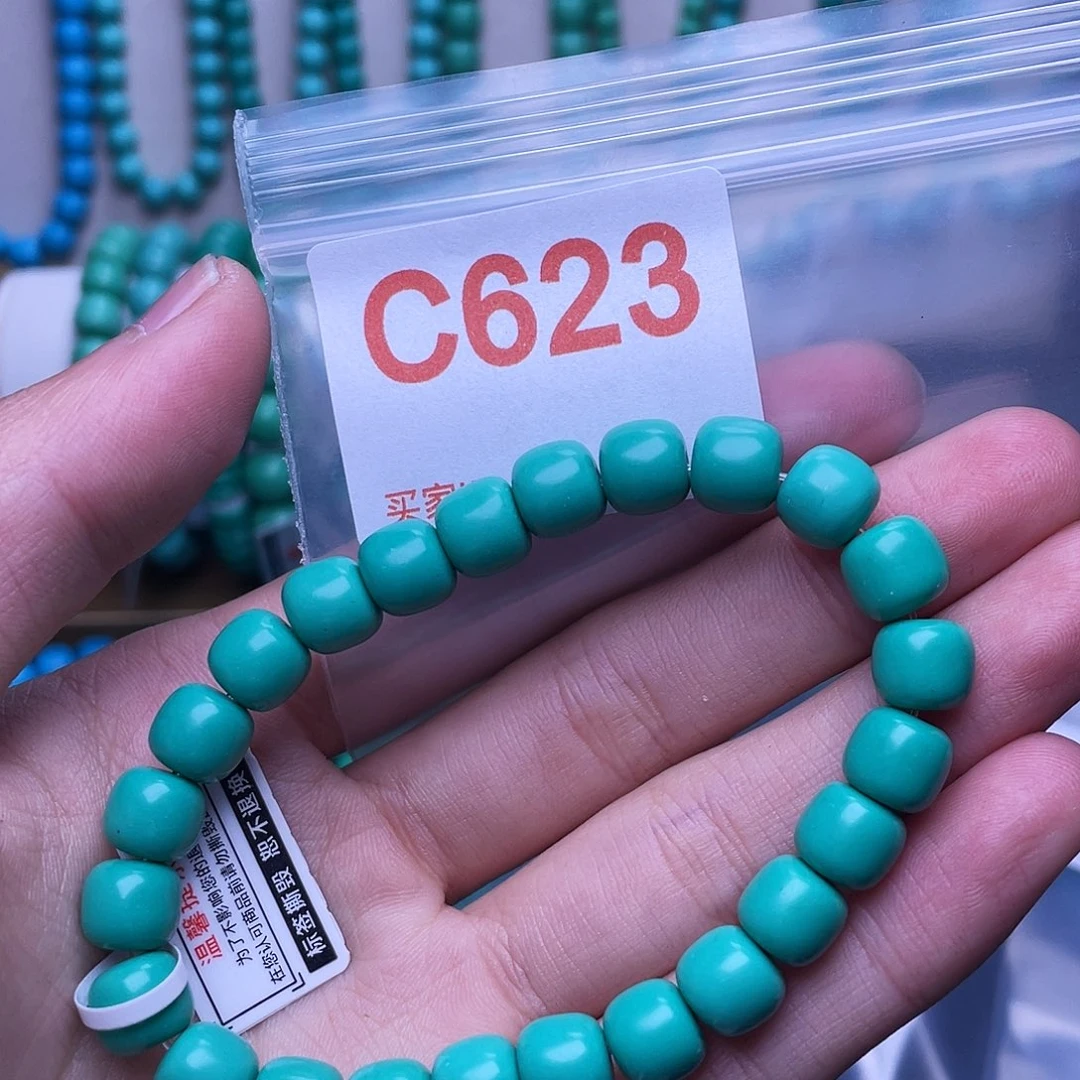 原生态绿石头特色手工配饰