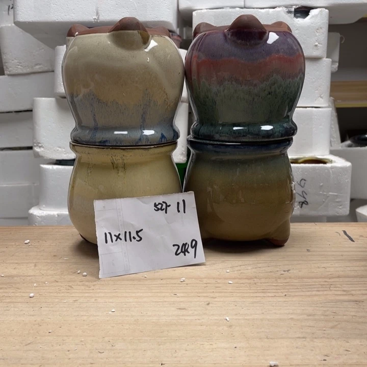 紫砂花盆多肉花盆微瑕11