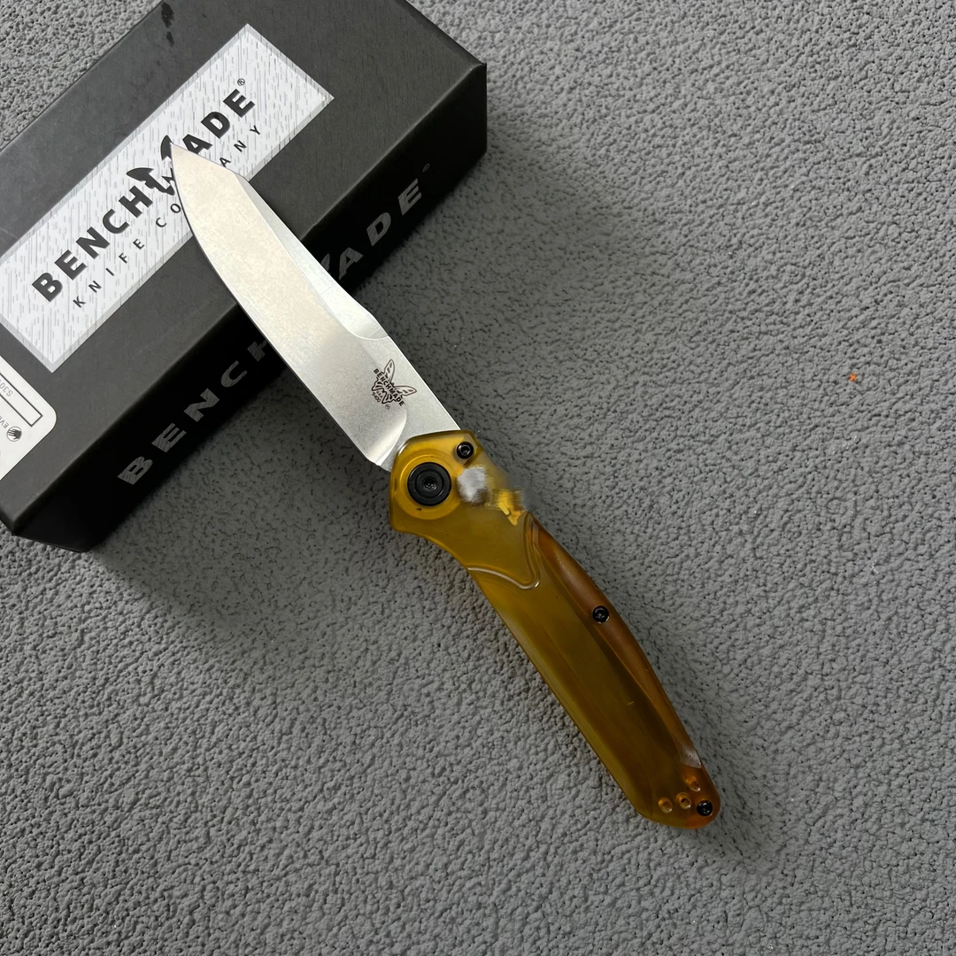 蝴蝶9400折叠刀PEI柄高硬度锋利透明户外露营野营便携家用手工刀