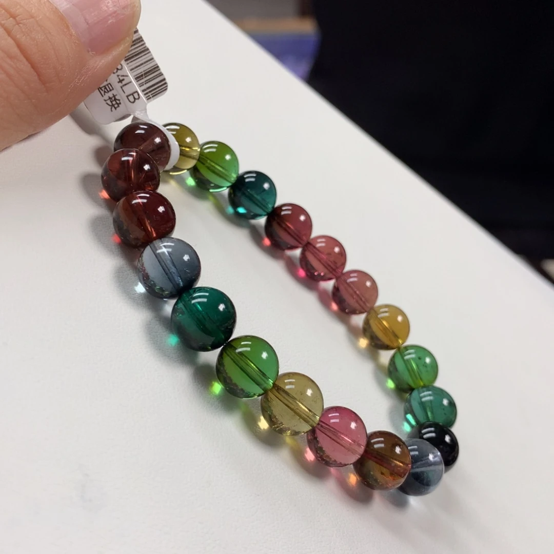 碧玺手链未镶嵌9.8毫米左右