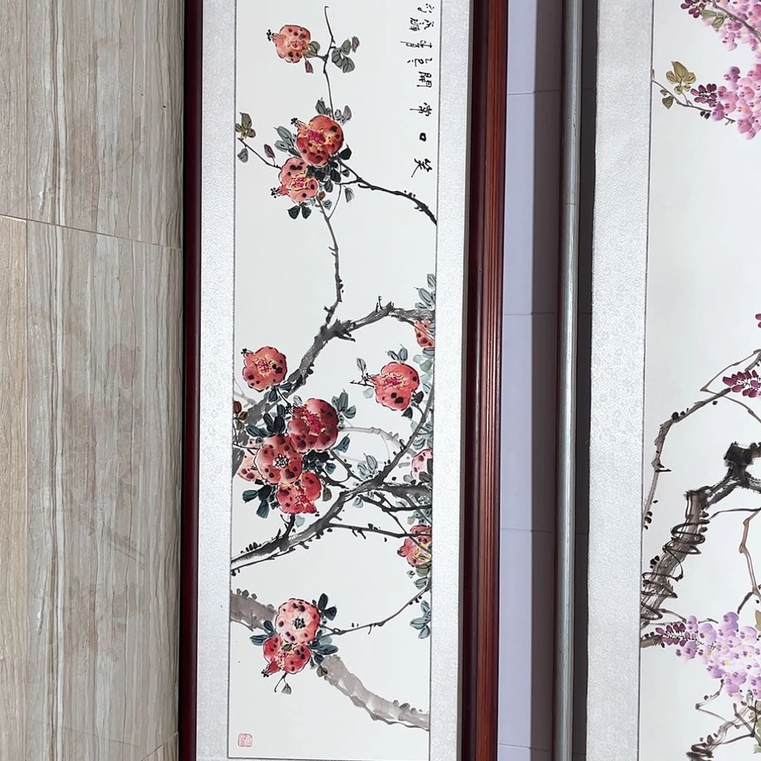 国画书画作品带框163×48