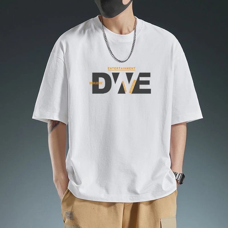 2025重磅潮牌220gT恤短袖男女同款日常百搭休闲圆领短袖复合2356