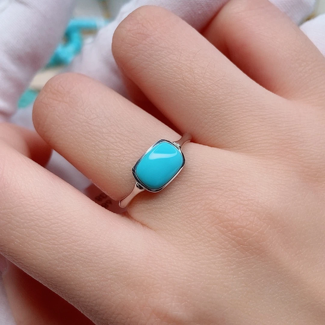 绿松石珠宝奇石银S925镶嵌