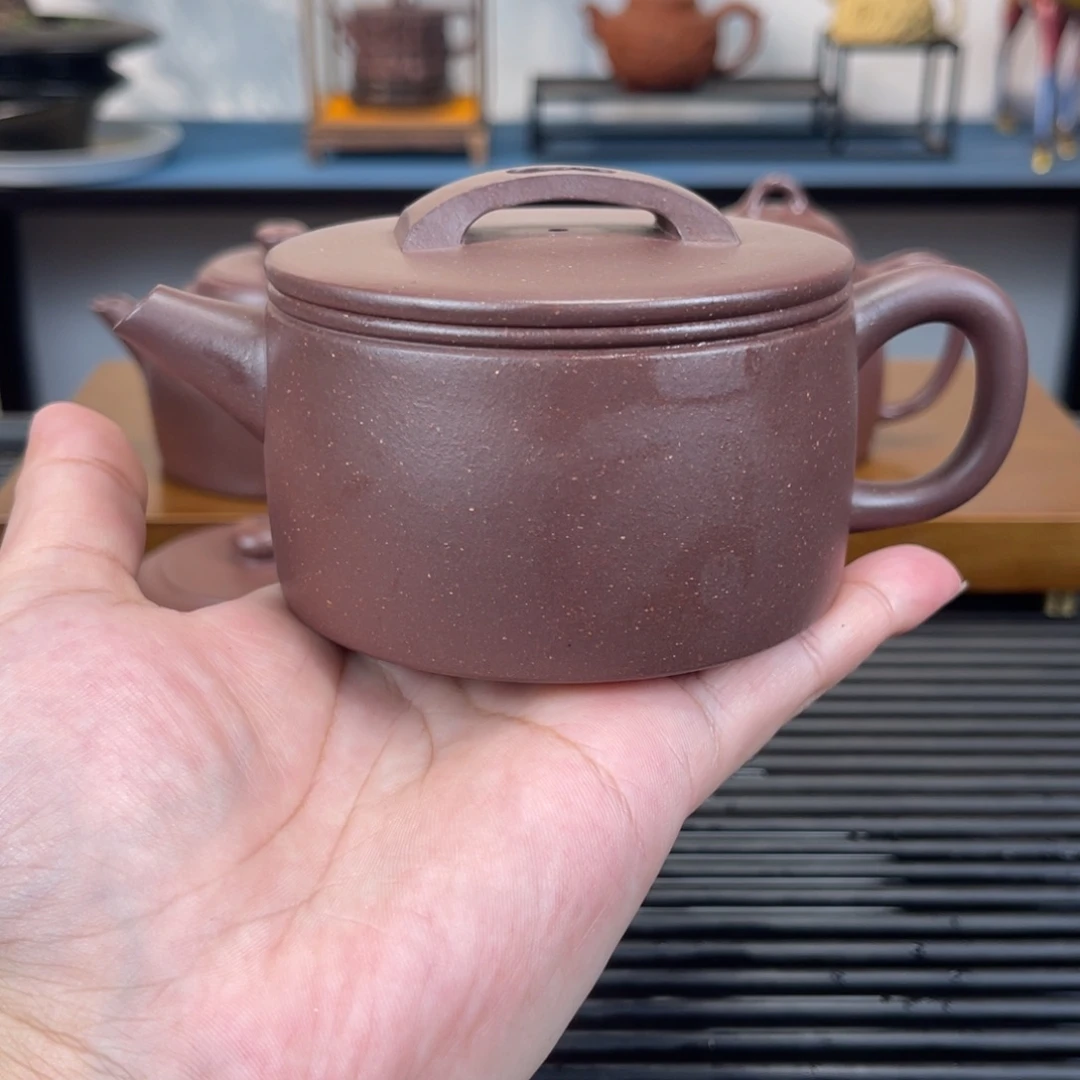 紫砂茶壶220毫升全手工底槽青汉瓦