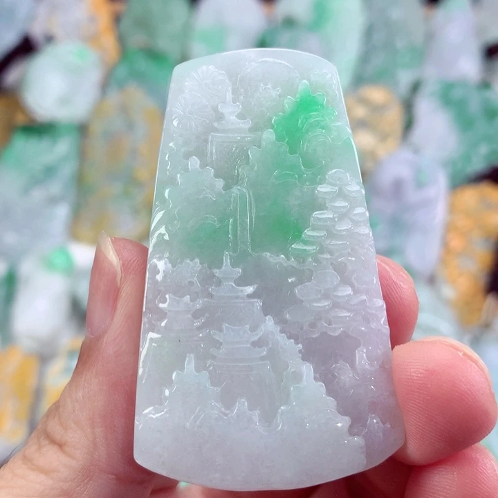 翡翠未镶嵌吊坠(不含链)