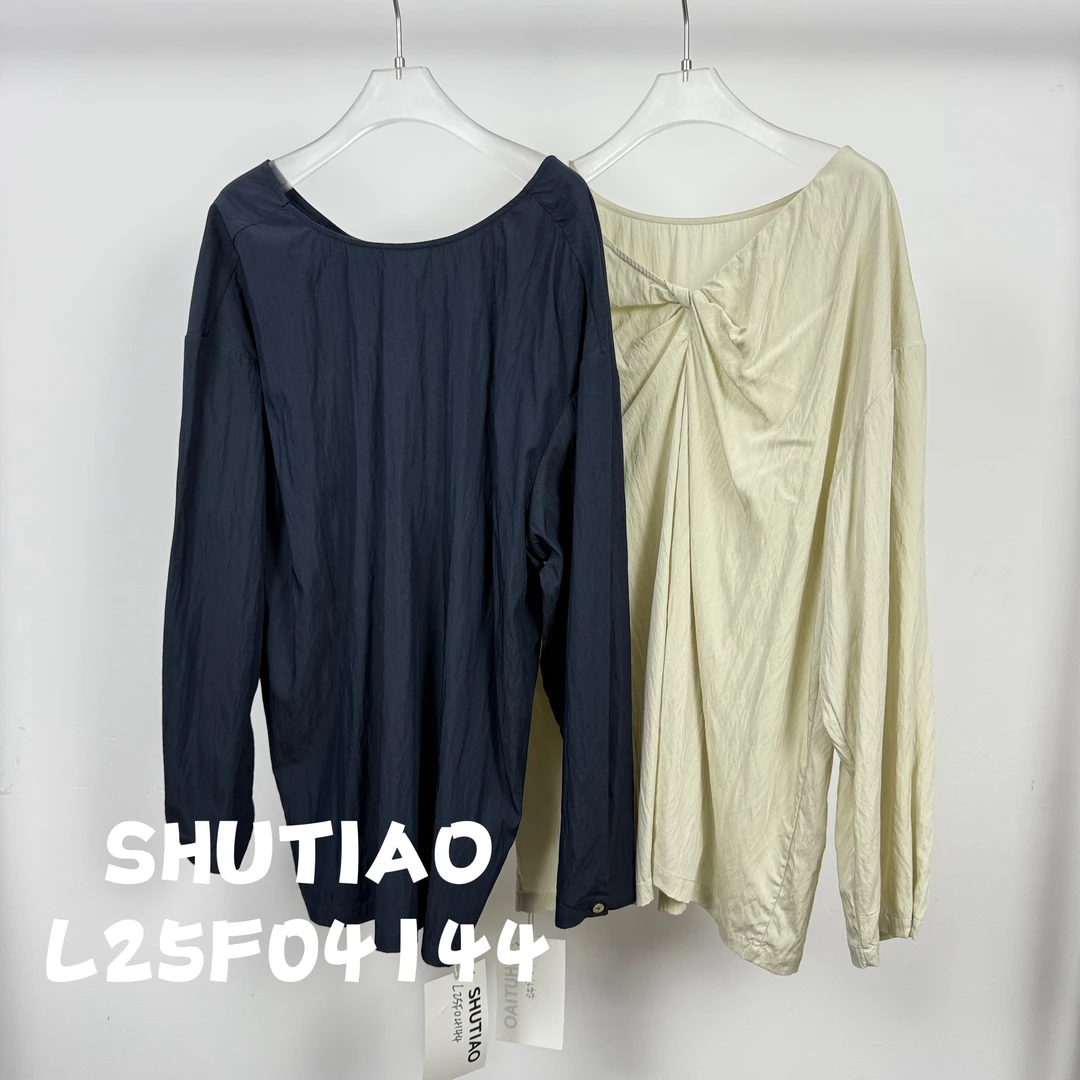 【SHUTIAO】2025夏季：新款小众设计款衬衫L25F04144