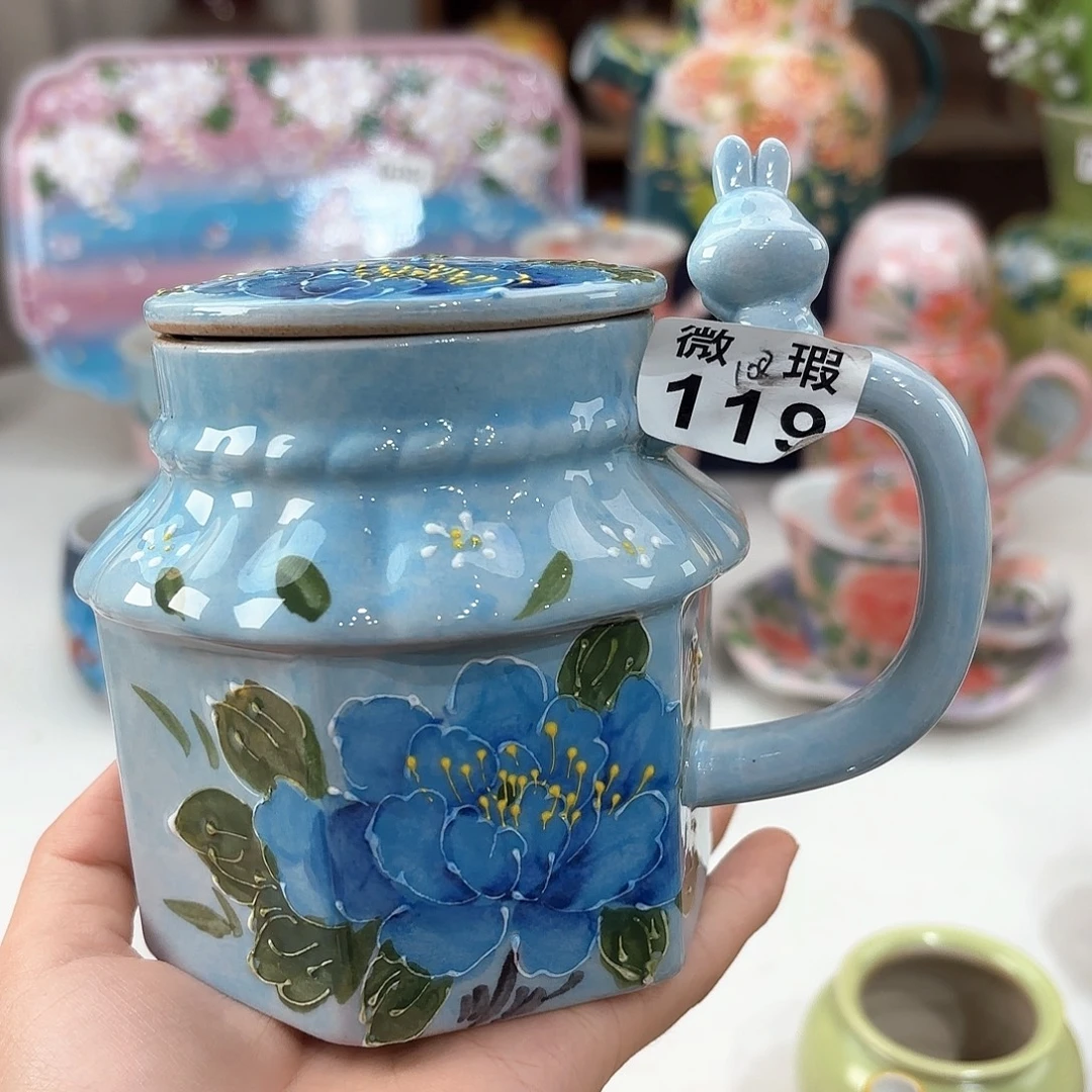 景德镇手绘高温釉下彩陶瓷茶具