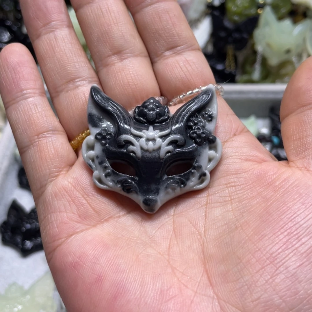 【闪购商品】岫玉颈饰未镶嵌喵*月59包挂